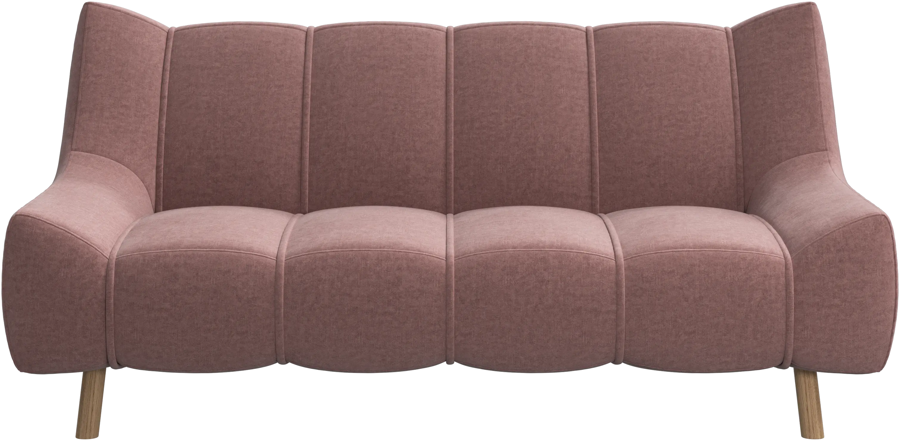 Nawabari 2 seater sofa, wooden leg